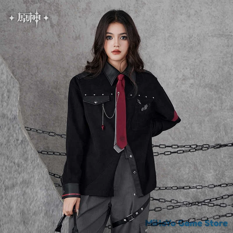 [Подлинная] рубашка Wriothesley MiHoYo оригинальный товар Genshin Impact тема Impression Serie для