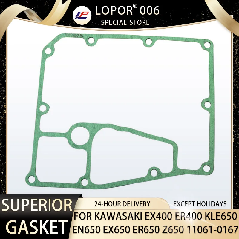 

LOPOR Motorcycle Engine Crankcase Oil Pan Cover Gasket Seal For KAWASAKI EX400 ER400 ER4N EN650 KLE650 ER650 EX650 Z650 ER6N