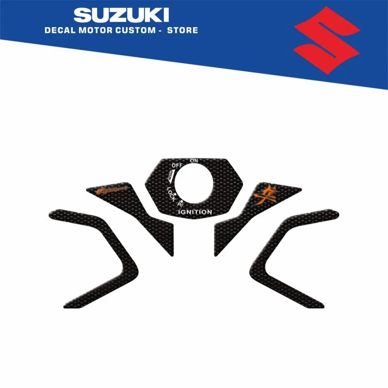 

Наклейка на переднюю вилку мотоцикла, водонепроницаемая наклейка из углеродного волокна Samsung, подходит для Suzuki hayabusa gsxr1340 2021-2024