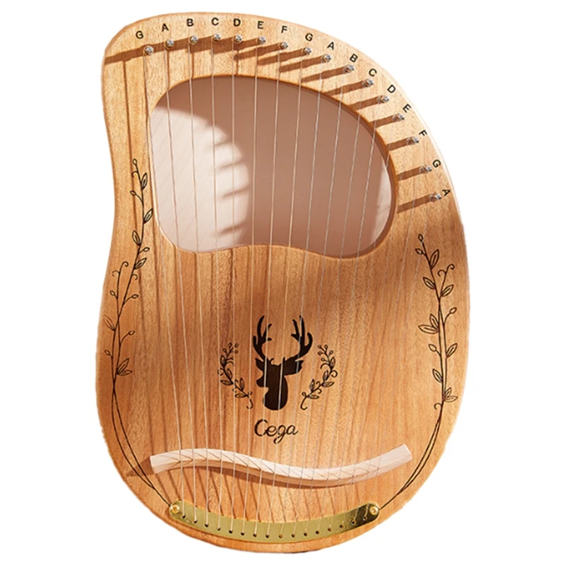 

CEGA Lyre Harp 16 струн пианино Harp с тюнинговым ключом портативный музыкальный инструмент