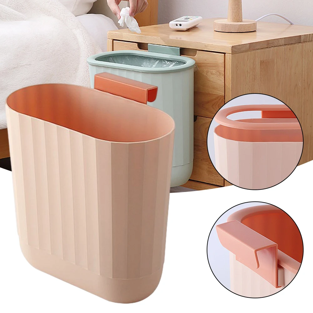 

Wall Mounted Garbage Can Punch-free Hanging Storage Bucket For Kitchen Kitchen Storage Tool Rubbish Container Cabinet Waste Bins