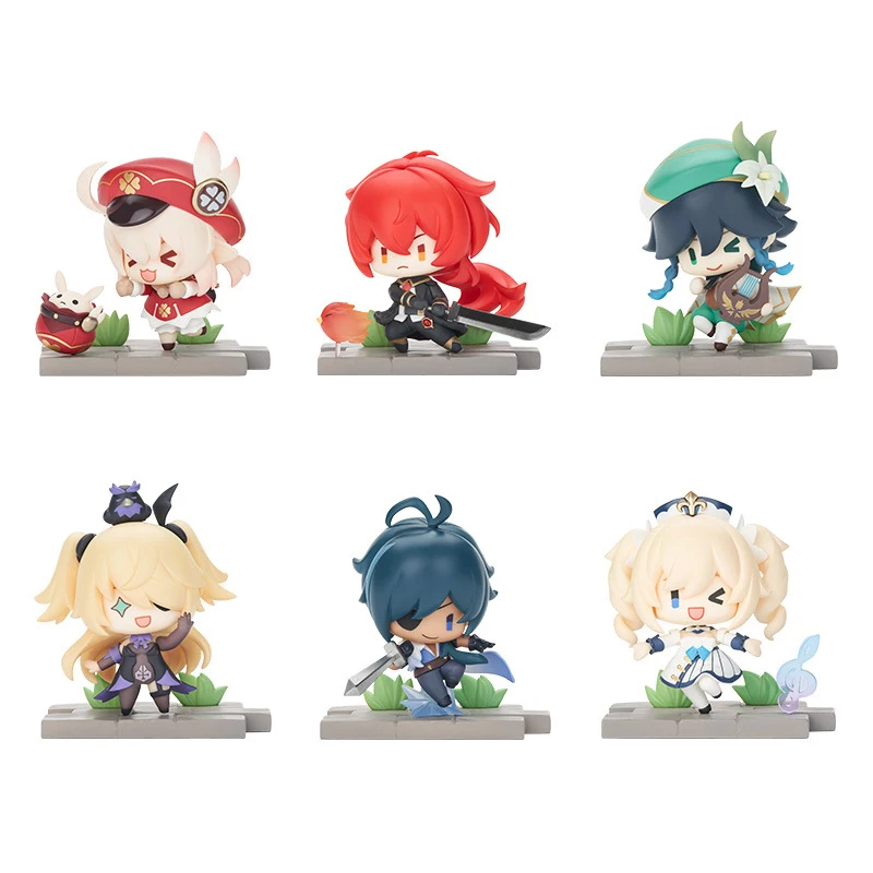 

6pcs/Set Cartoon Anime Figure Blind Box Model Doll Ornament Toy For Kids