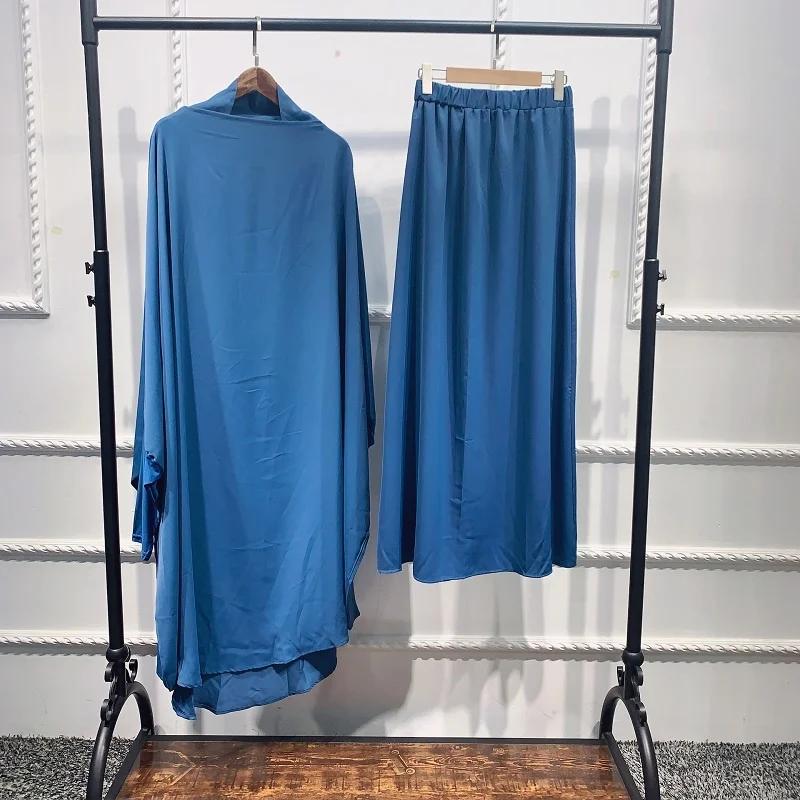 Hotsale Women Hooded Muslim Hijab Dress Eid Prayer Garment Jilbab Abaya Long Khimar Full Cover Ramadan Gown Abayas Islamic Cloth