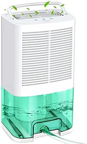 

Dehumidifiers for Home 8000 Cubic Feet 800 Sq.ft, Portable Dehumidifier with Drain Hose and 68oz (2000ML) Tank, Ideal for Basem