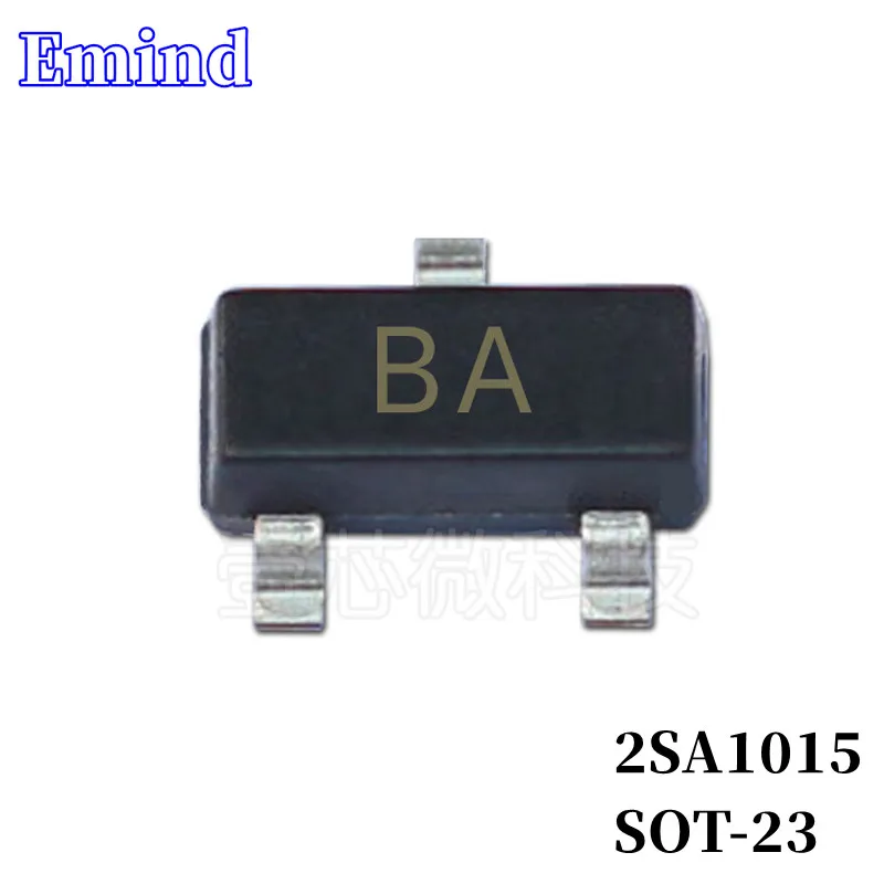 

500/1000/2000/3000Pcs 2SA1015 SMD Transistor SOT-23 Footprint BA Silkscreen PNP Type 50V/150mA Bipolar Amplifier Transistor