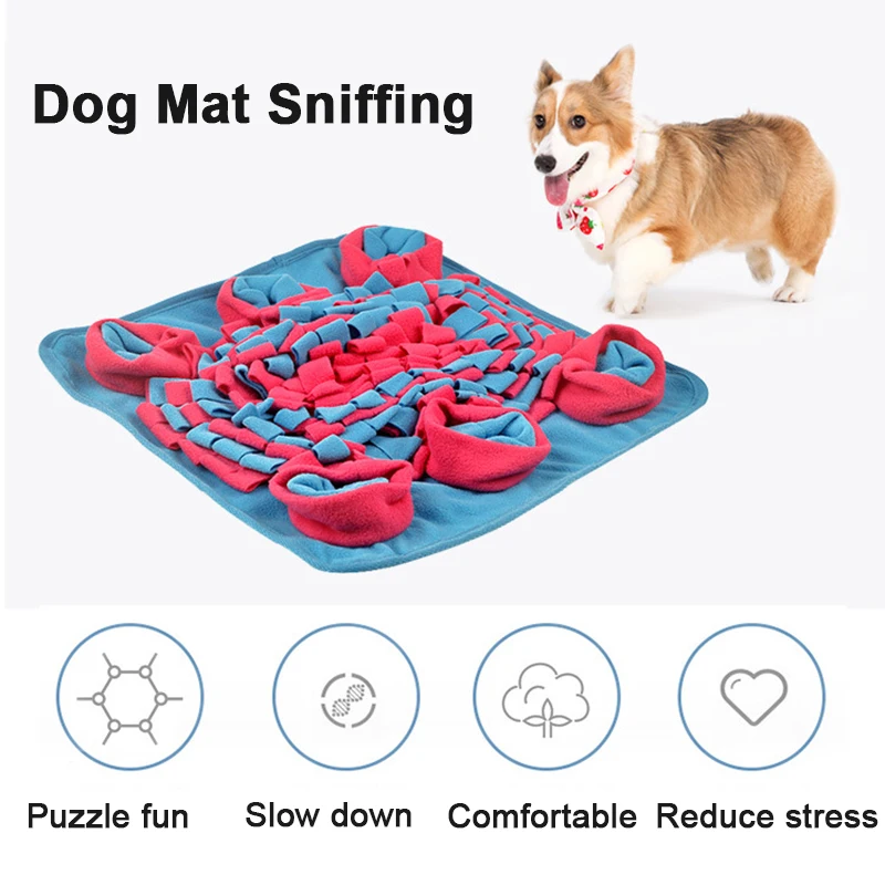 

Коврик для дрессировки собак, коврик с запахом для медленного кормления, одеяло для домашних животных для снятия стресса, интерактивные игр...