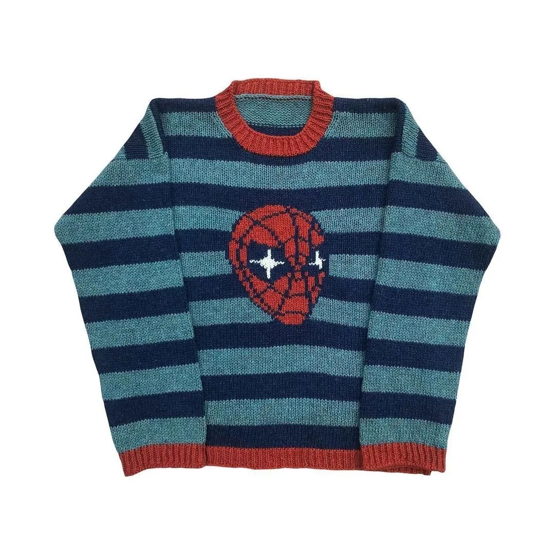 Вязаный женский свитер Y2K