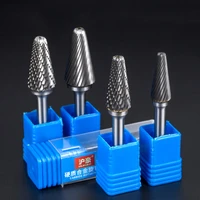 1 pcs l type dome cemented carbide rotary file tungsten steel electric grinding head blade diam 6810121416mm milling cutter