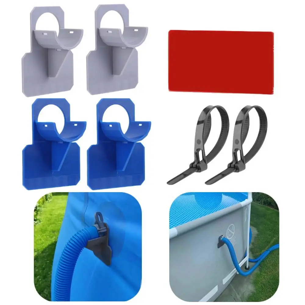 

Swimming Pool Pipe Holder Mount Supports Pipes 30-38mm for Intex Above Ground Hose Outlet with Cable Tie Supplies