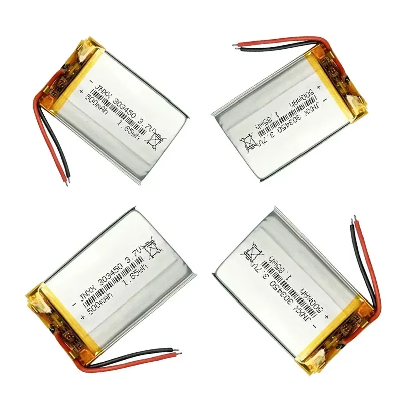 303450 Литий-полимерный аккумулятор 500 мАч 3 7 В аккумуляторная батарея для вождения