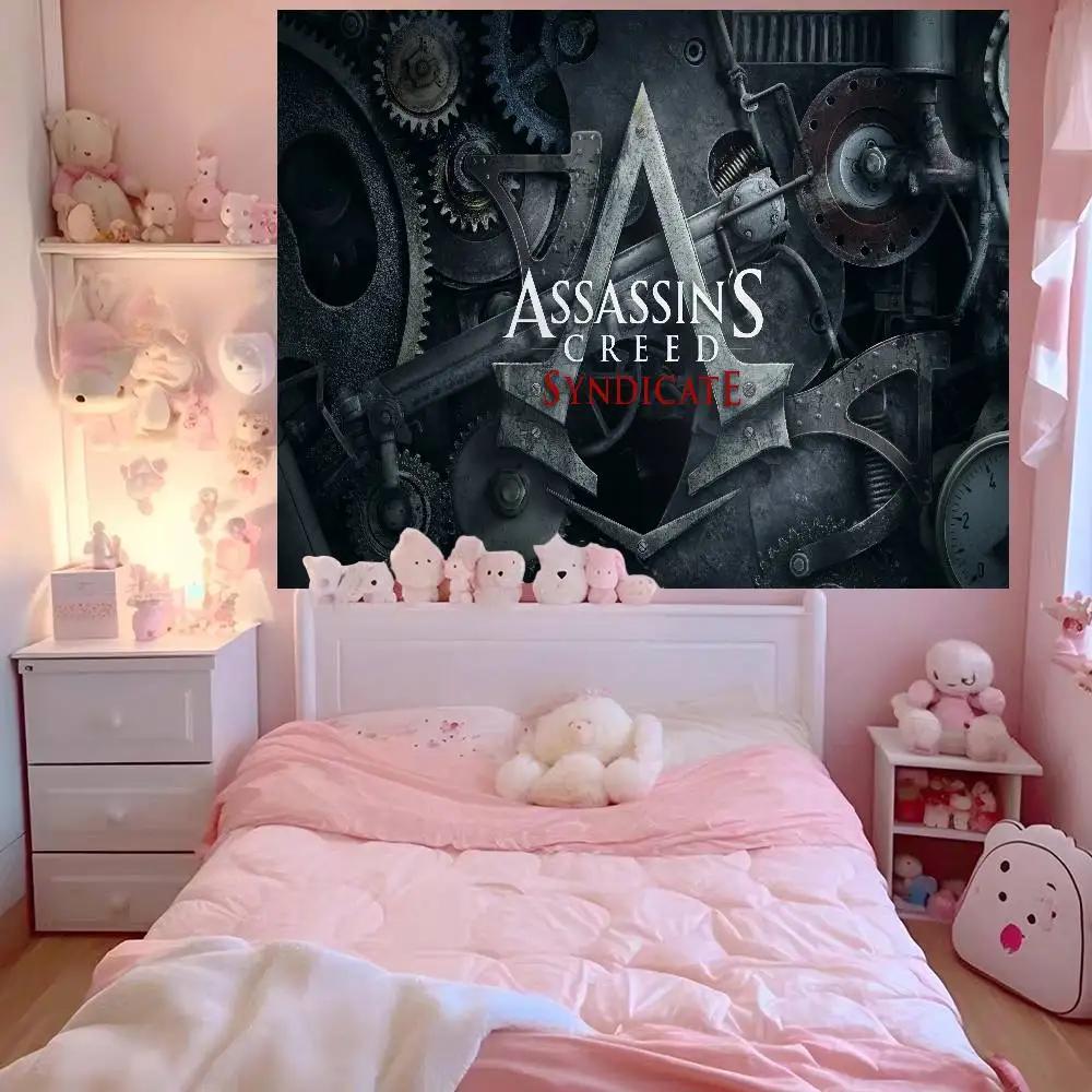 Настенный гобелен с принтом Game A-Assassins C-Creeds, большой, научно-фантастический, для декора комнаты и дома, декоративное одеяло (art.: 3920dc60744c2) - 3920dc60744c2
