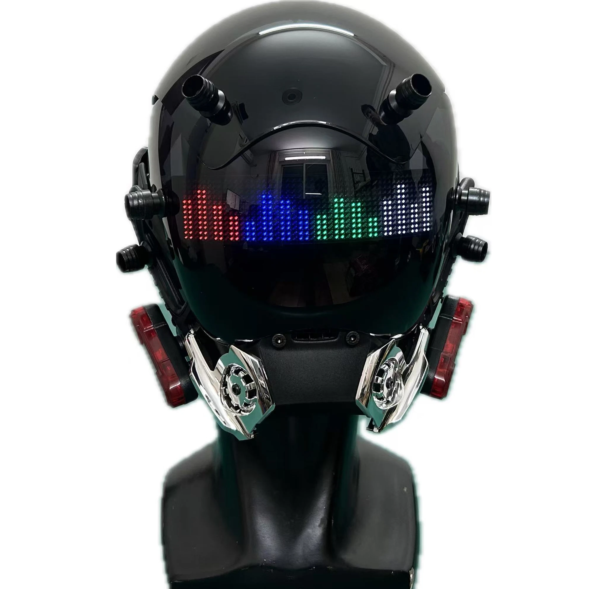 

Светодиодная маска киберпанка Bluetooth