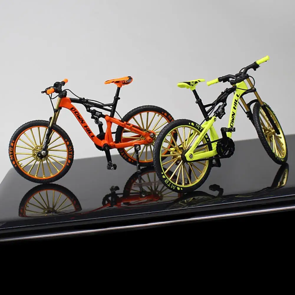 

Bicycle Model 1:10 Scale Realistic Shape Alloy Downhill Mountain Bike Toy Birthday Gift