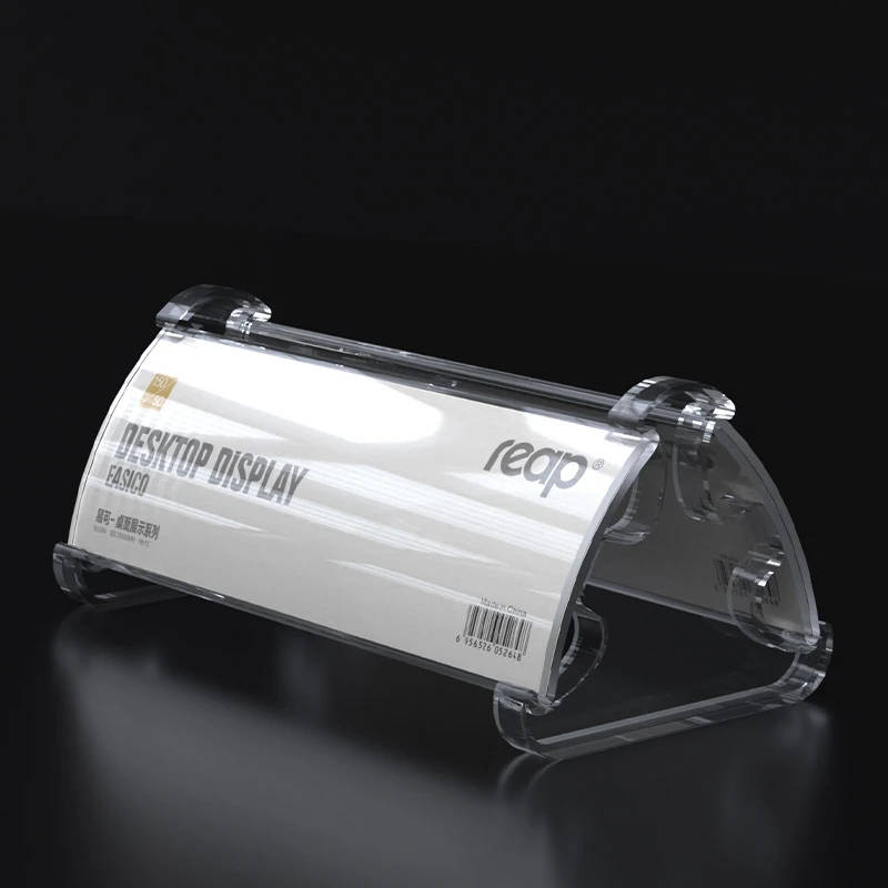 

Двухсторонний Настольный держатель для визитных карточек, пластиковый прозрачный держатель для этикеток в ресторане