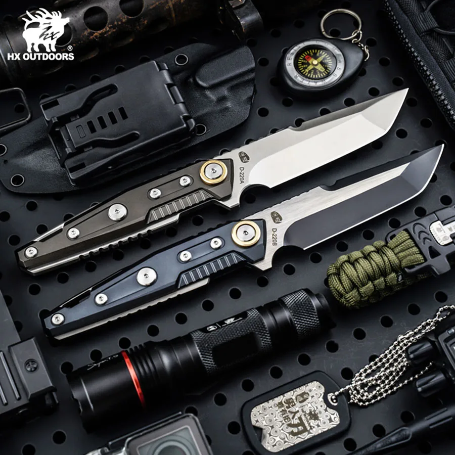 Фото Нож Hx Outdoors dc53, охотничий нож, универсальный нож для выживания, крутые ножи для кемпинга, инструмент для самообороны с kydex, дропшиппинг №2