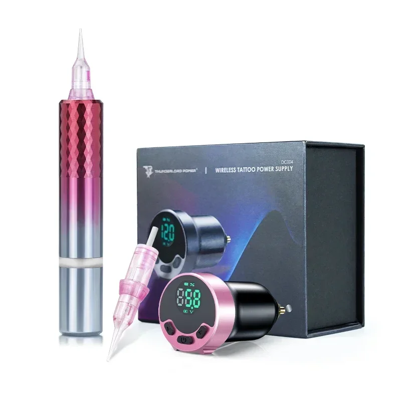 2 5 мм-StrokeTp009 вращающаяся тату-ручка Dc004 беспроводной набор для татуировки