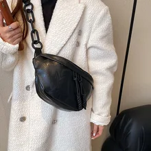 New Soft Leather Waist Bag For Women Fanny Pack High quality Shoulder Bags Female Belt Bag Fashion Designer Crossbody Chest Bags 