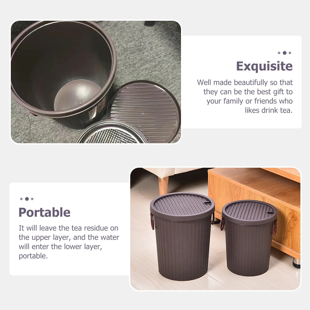 Крошечная корзина для мусора дренажное ведро чая офисный мусорный бак набор