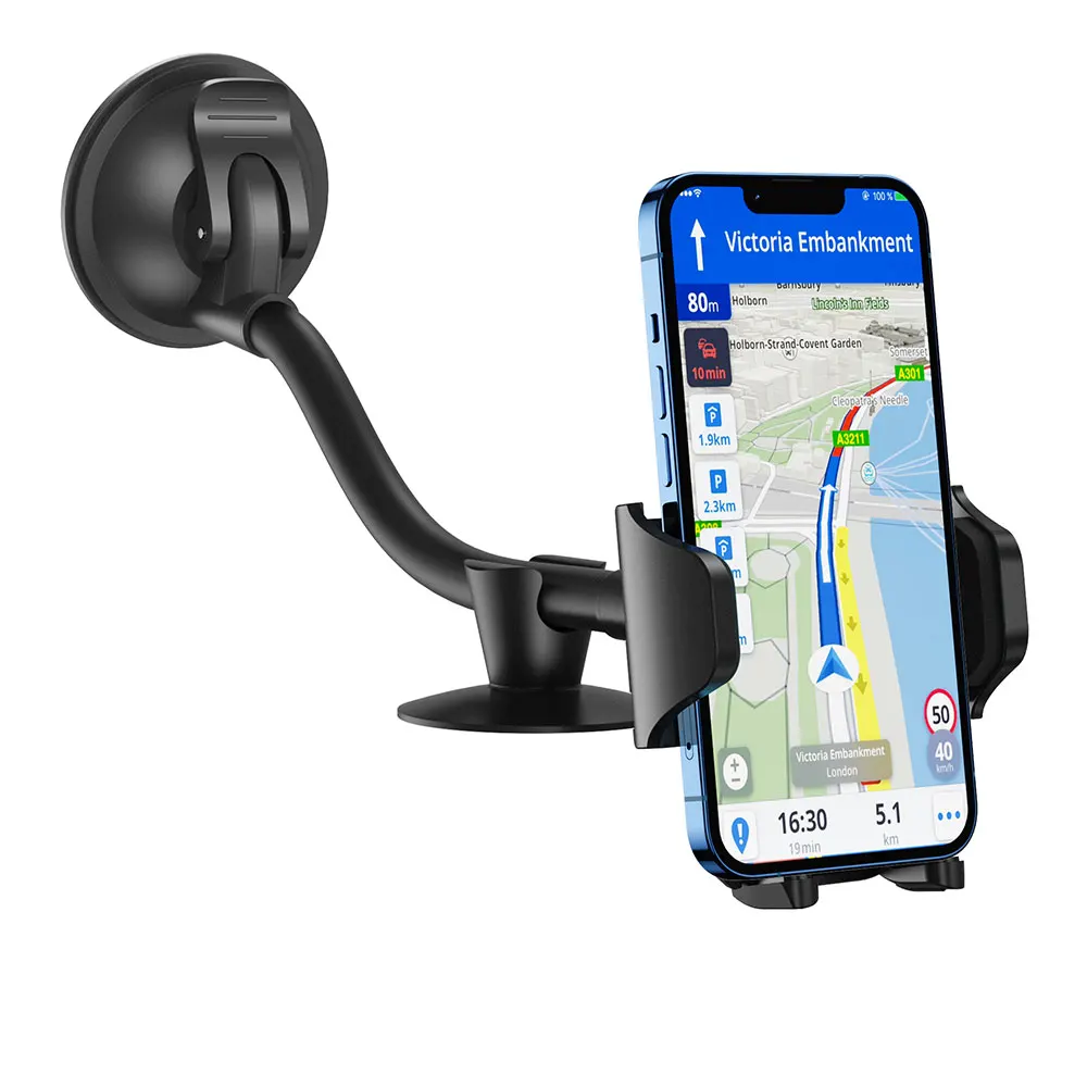

Univerola Universal Long Arm Windshield Mobile Cellphone Car Mount Bracket Holder For Xiaomi Stand For iPhone 7 Huawei GPS MP4