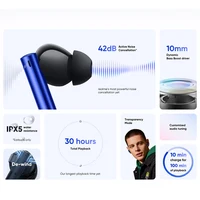 Global Version realme buds Air 3 TWS Earphone Bluetooth 42dB Active Noise Cancelling Wireless Headphone IPX5 For realme 10 Pro 4