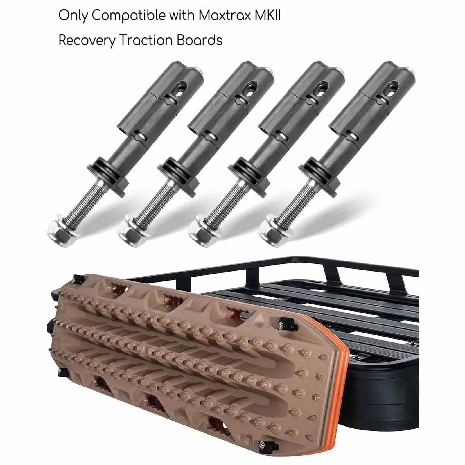4 шт. безопасный монтажный штифт для MaxTrax MKII Recovery тяговая доска из нержавеющей