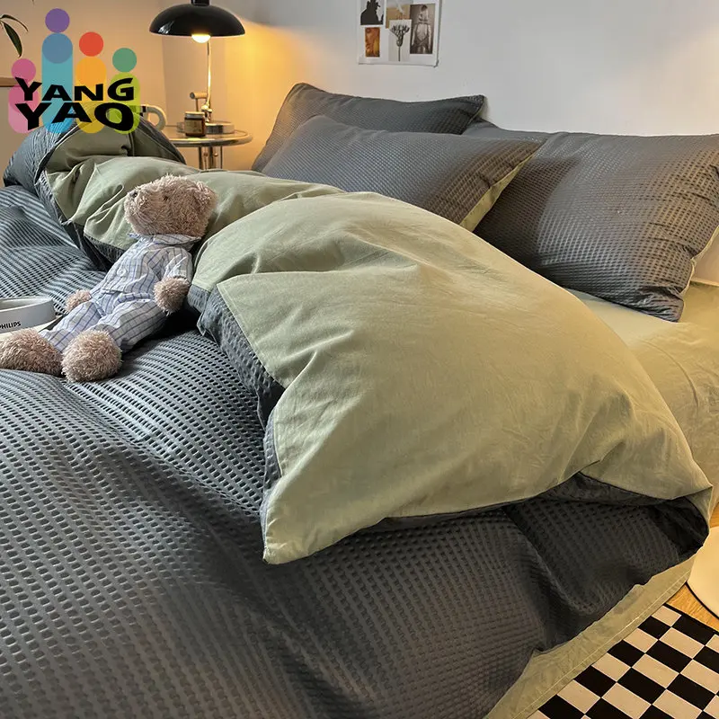 

Yaapeet 1pc Duvet Cover Dark Gray Bed Cover Double Size housse de couette Queen/King Size dekbedovertrek 240x220 no pillowcase)