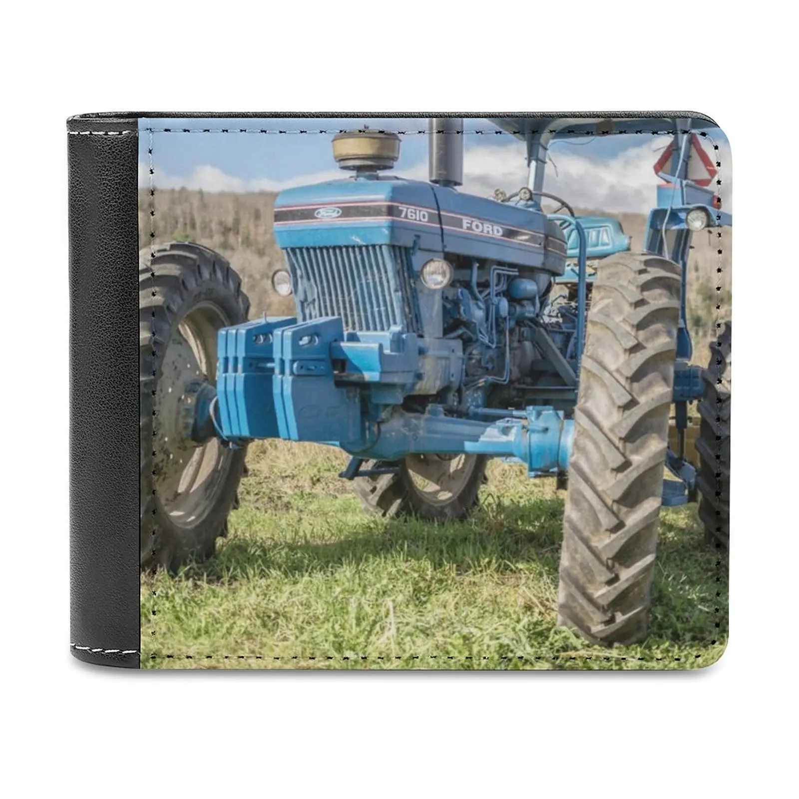 

Vintage Tractor Personalized Wallets Men High Quality Pu Leather For Wallets Luxury Men Gift Red Tractor Farmall Cub Small
