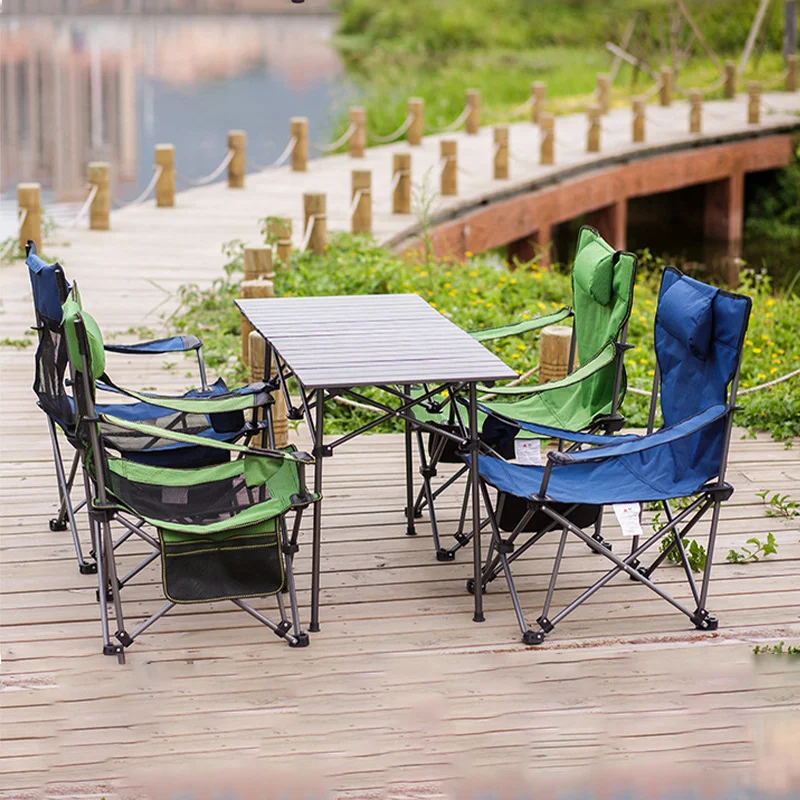 Портативный уличный складной стол пляжный стул откидной обеденный перерыв офис