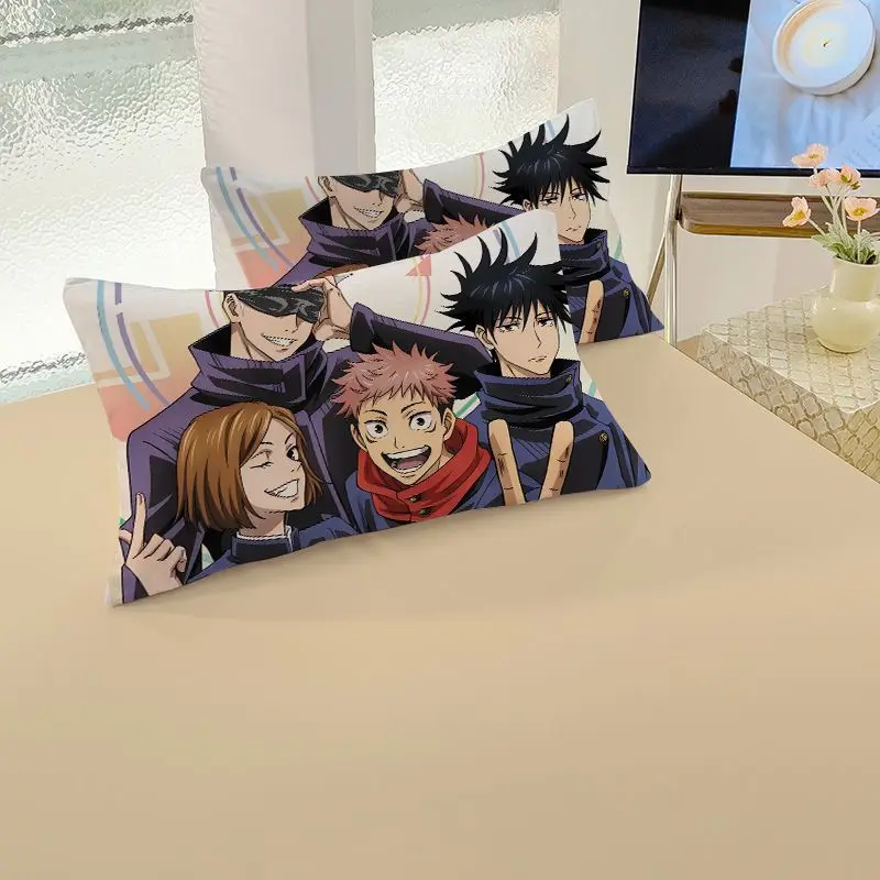 Jujutsu Kaisen Satoru Gojo Kugisaki Nobara Fushiguro Megumi аниме персонаж двусторонняя наволочка