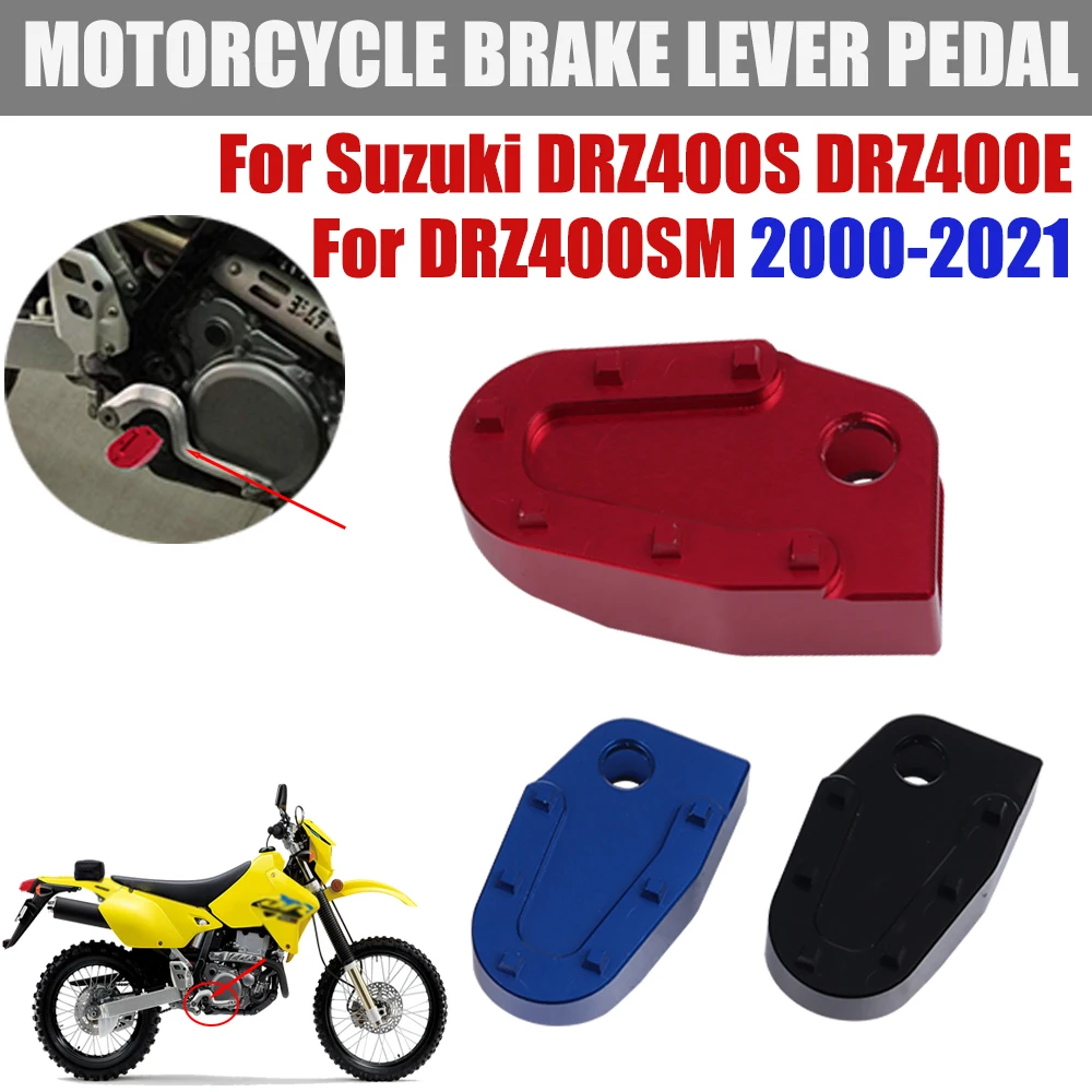 

Motorcycle Accessories Brake Lever Enlarger Brake Pedal Plate Widening Base For Suzuki DRZ 400S DRZ400 DRZ 400 S 400E DRZ400SM