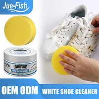 jue fish small white shoe cleaning cream one wipe is a white artifact disposable sports canvas shoes cleaning products