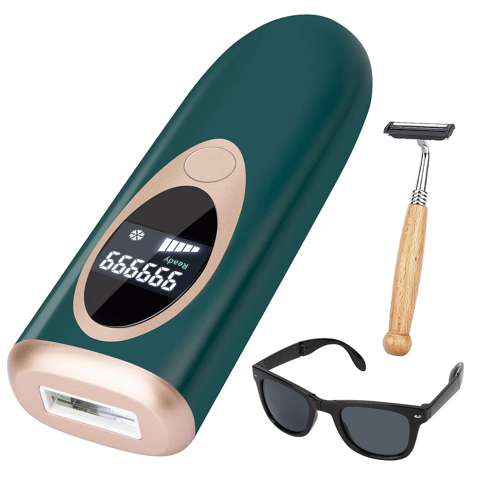 

Лазерный эпилятор, безболезненное удаление волос IPL на 999999 вспышек, электрический эпилятор для удаления волос на лице и теле, с вилкой Станд...