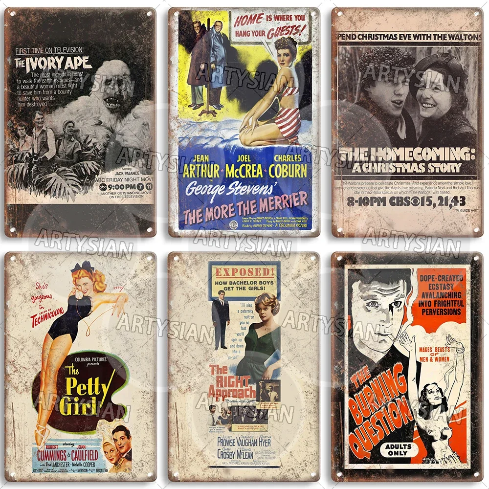 Металлический знак из фильма Тарантула Общественное вражение Слоновая кость