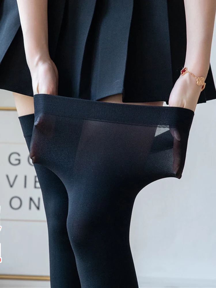 120D Sexy Stockings Women Autumn Boots Thigh High Over The Knee Long Socks Warm Hot Sale Casual Ladies Nylon Floor Black