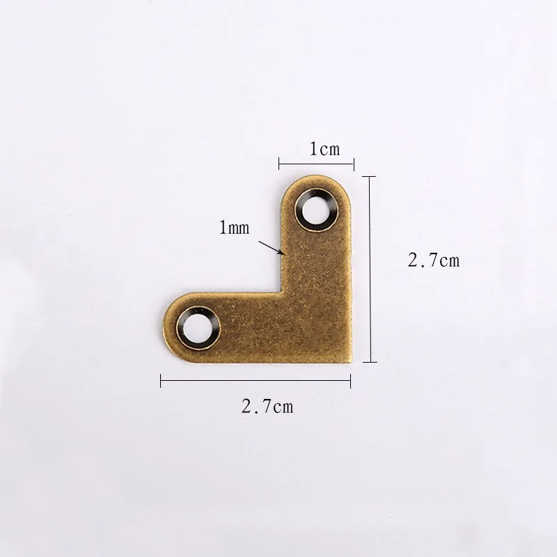 

8 шт. Антикварные угловые кронштейны из латуни KUNGSPHAN