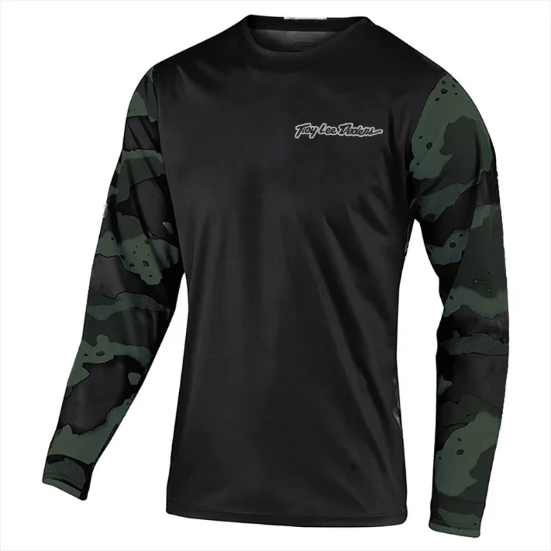 

2023 Men's MTB Road Motocross Shirt Breathable Mountain Bike Downhill Long Sleeve Racing Quick Dry Cycling Jersey