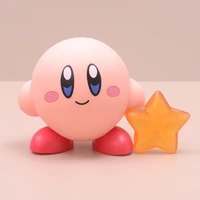 action figures car decor pink kirby toys ornaments japanese room figure hobby collection pvc material birthday gift for children