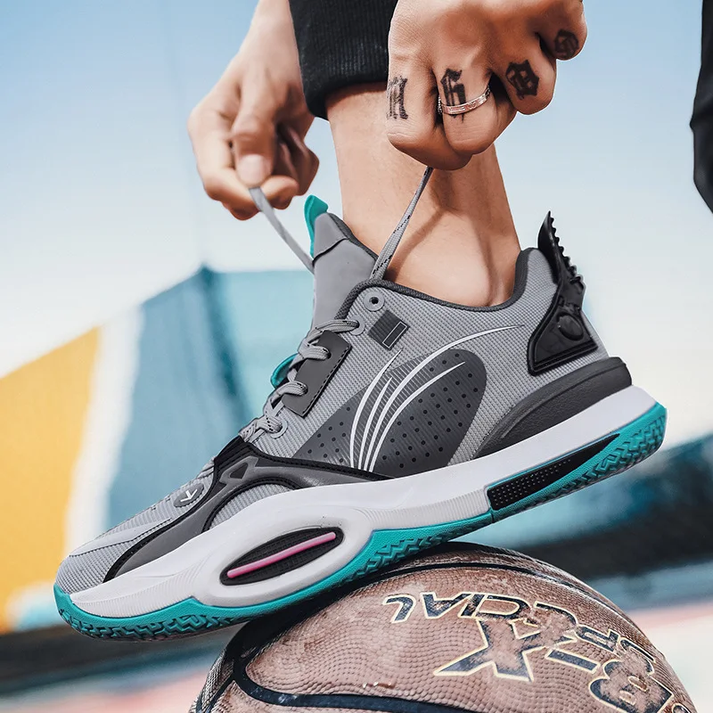 Unisex Basketball Shoes Men's and Women's Non-slip Wear-resistant Shock-absorbing Sport Shoes Student Gym Training Sneakers