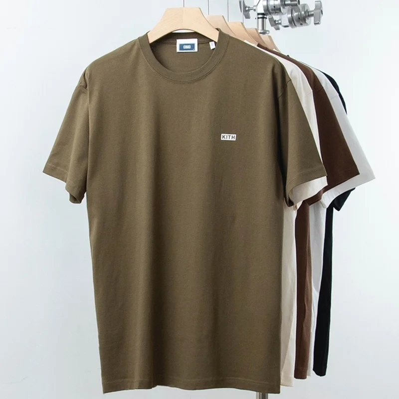 

High Quality 2023ss KITH Fashion T Shirt Men 1:1 Classic Flocked Box Logo KITH Women Tee Oversize Short Sleeve T-shirt