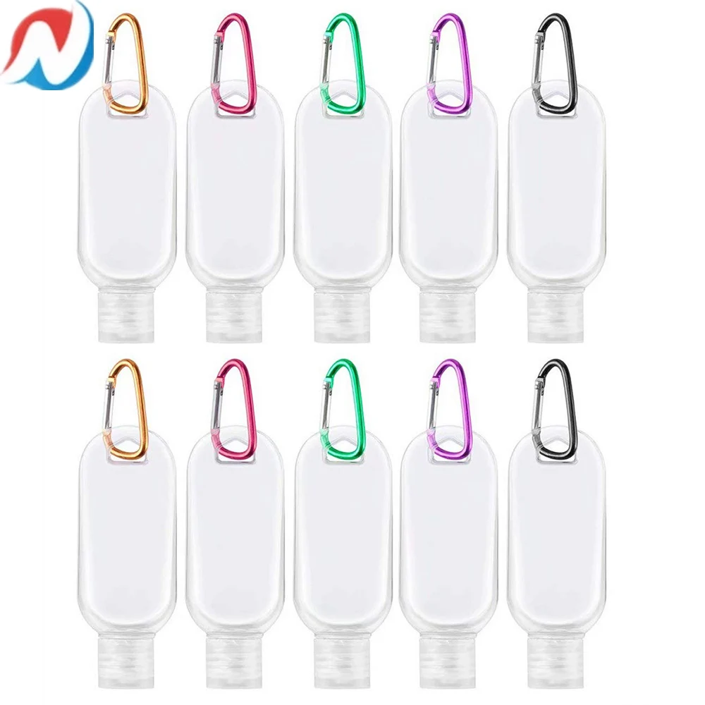 

10 шт., пластиковые бутылки для ключей, 30 мл, 50 мл