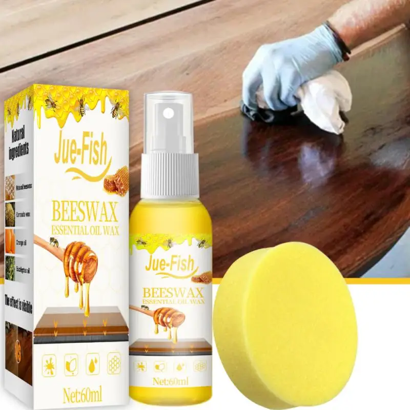 Multipurpose Beeswax Furniture Polish Wood Wax Spray For Wood Cleaner Furniture Care Oil Wax Wood Seasoning Beewax Spray