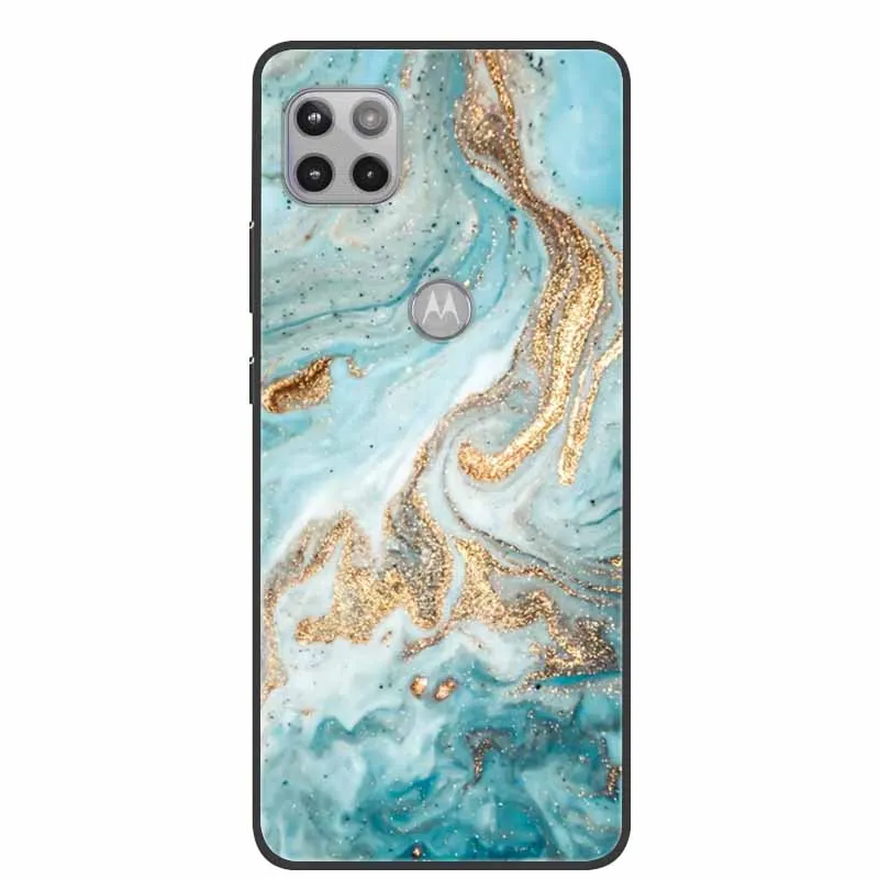 Чехол для Moto One 5G Ace силиконовый роскошный мягкий чехол-бампер с животными из ТПУ