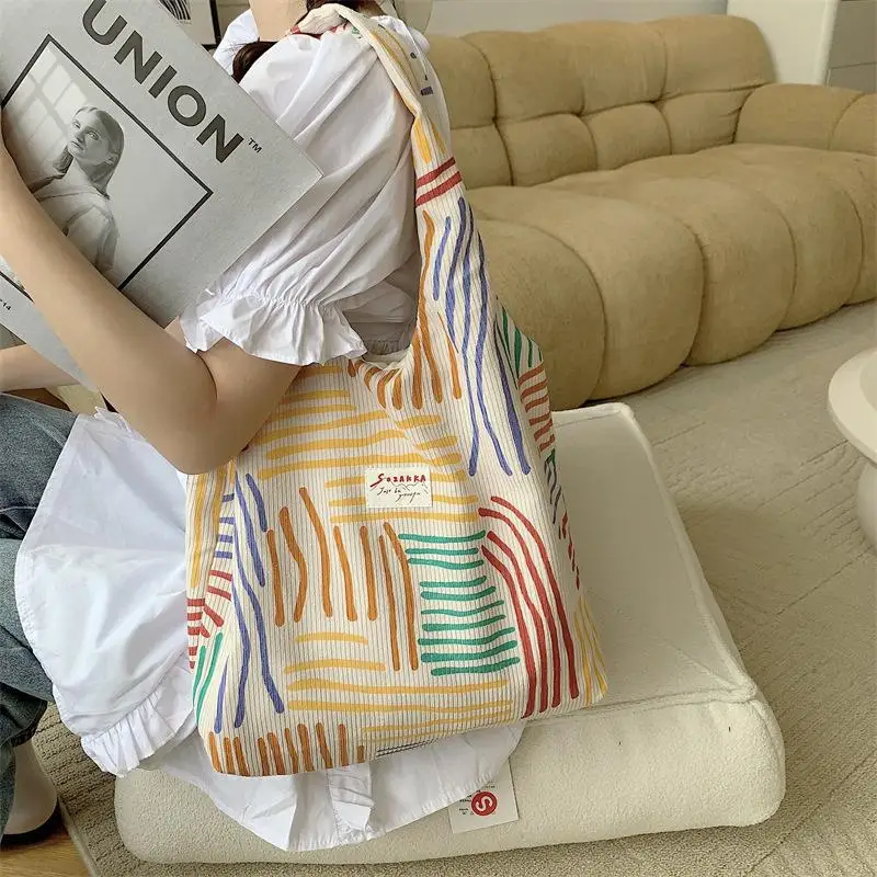 

Женская Холщовая Сумка через плечо в стиле ретро