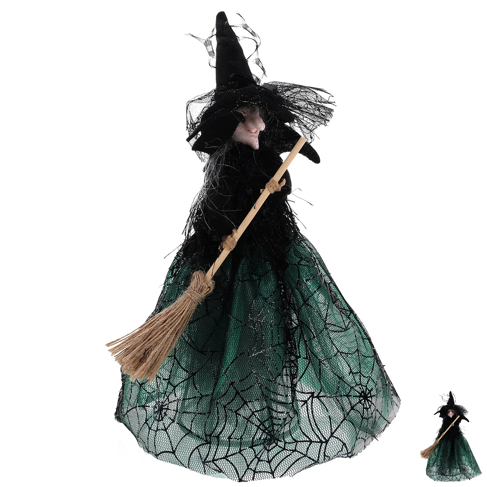 

Cartoon Halloween Witch Decor Halloween Tree Topper Witch Desktop Decor