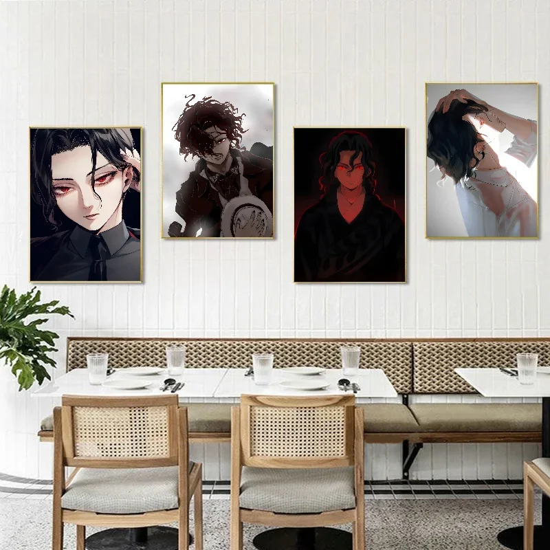 Demon Slayer аниме Muzan Sama плакат самоклеящаяся художественная водостойкая бумажная