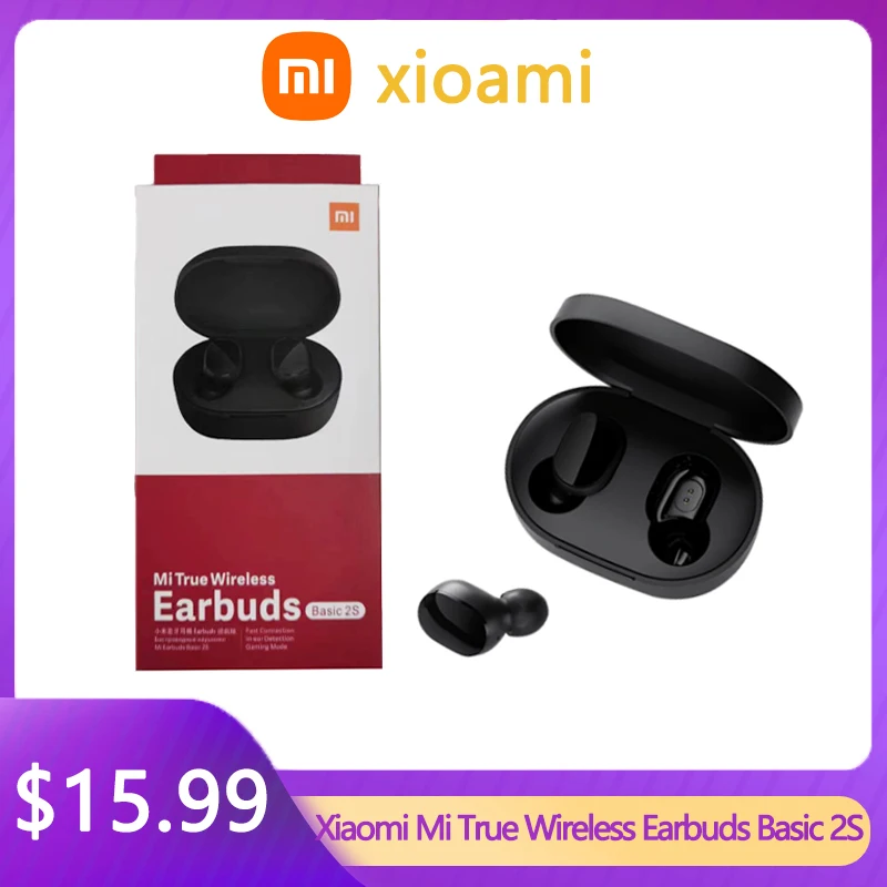 

Original Xiaomi Mi True Wireless Earbuds Basic 2S Earphones Bluetooth 5.0 Touch Headset Waterproof and Dustproof Headphones