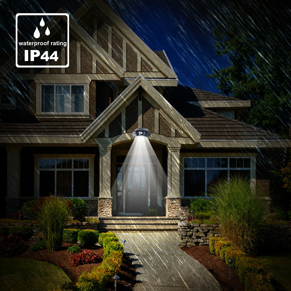 

Optically Controlled Waterproof Lamp Solar Powered Human Body Sensor Lamps Lighting for Outdoor Courtyard Landscape