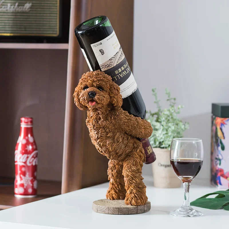 Европейская Винная стойка домашняя креативная с медведем Тедди украшение для