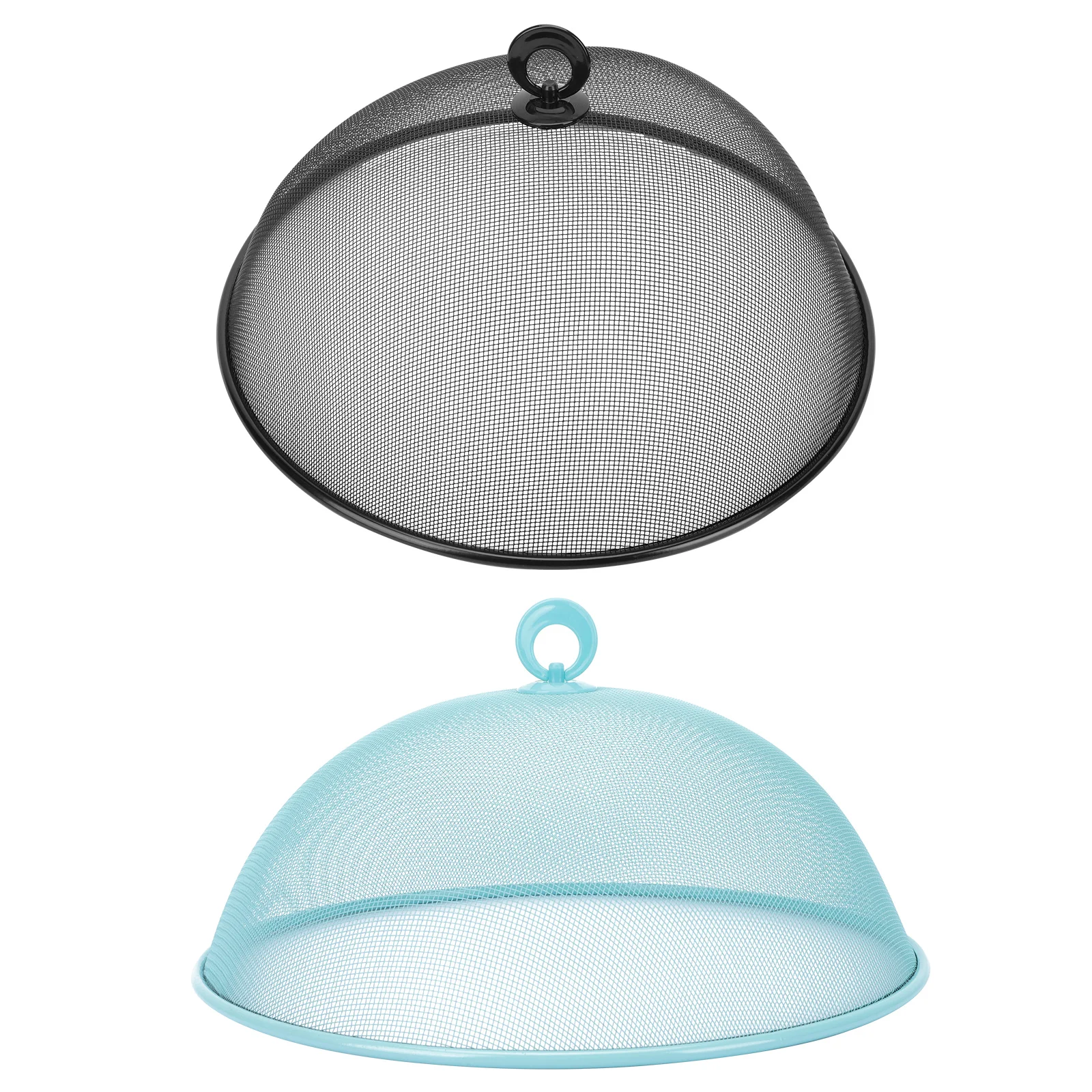 

2 Pcs Iron Food Cover Table Tents Dust Covers Grille Reusable Dust-proof Fruit Household Dish