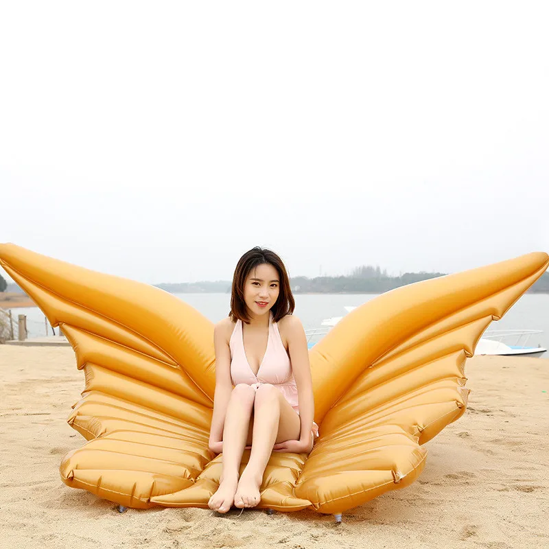 

Angel Wings Inflatable Pool Floating Air Mattress Raft Water Party Toy Riding Butterfly Swimming Ring Piscina